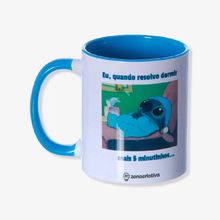 Caneca de Porcelana Stitch "Atrasado" - 350ml - 1 unidade - Zona Criativa - Magazine 25