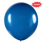 Balão de Festa Redondo Profissional Látex Liso 24'' 60cm - Azul Marinho - 3 unidades - Art-Latex - Magazine 25