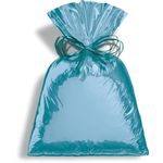 Saco Metalizado Turquesa 10x14cm - 50 unidades - Cromus - Rizzo Embalagens
