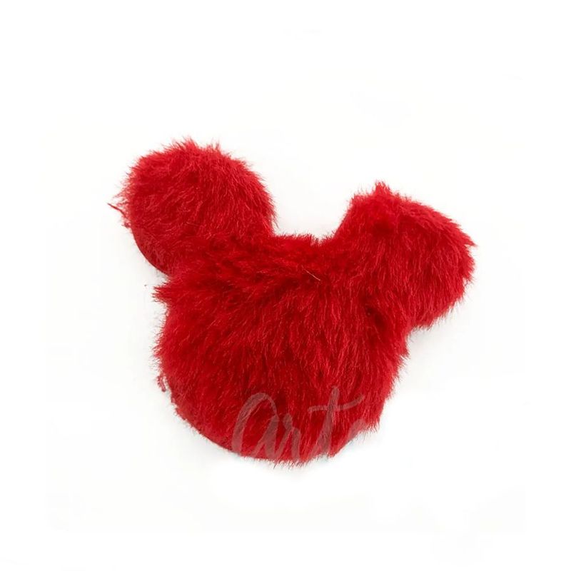 Aplique Urso Pelo Vermelho Decorativo - 2 Un - Artegift - Magazine 25