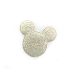 Aplique Urso Glitter Branco - 6,5cm - 2 Un - Artegift - Magazine 25