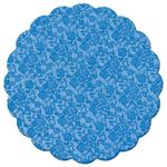 Fundo Rendado Redondo Azul Marinho 7cm - 100 unidades - Cromus - Rizzo Embalagens