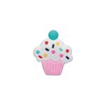 Aplique Cupcake Rosa Silicone - 3,5cm - 4 Un - Artegift - Magazine 25