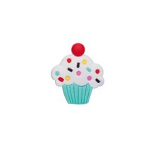 Aplique Cupcake Azul Silicone - 3,5cm - 4 Un - Artegift - Magazine 25