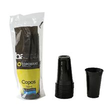 Copos Balada Neon Preto 300ml c/25 - Copobras