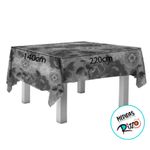 Toalha de Mesa em TNT - 140x220cm - Tipo Chita Preta com Flores - 5 unidades - Best Fest - Magazine 25