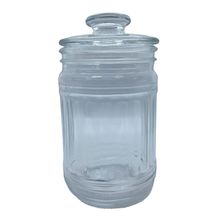 Pote de Vidro Canelado com Tampa Hermética - 17,5cm - 700ml - 1 unidade - Magazine 25