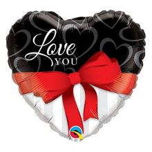 Balão de Festa Microfoil 18" 45cm - Coração I Love You - 01 Unidade - Qualatex - Magazine 25 Balões