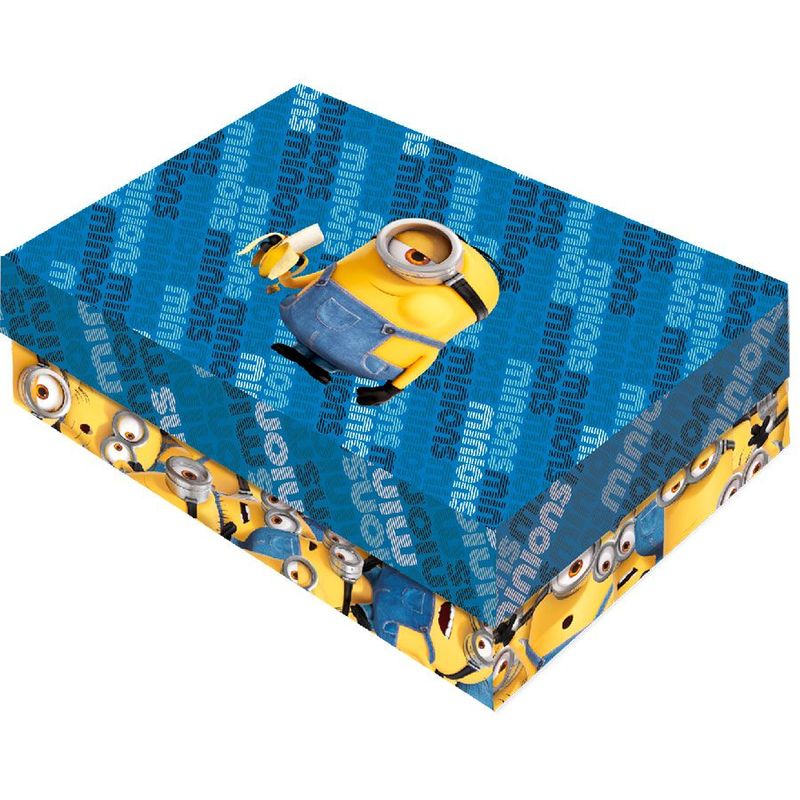 Caixa para Presente Retangular P - Minions 2 - 1 unidade - Festcolor - Magazine 25