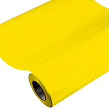 Vinil Adesivo 1m x 30cm - Amarelo Real - 01 Unidade - Magazine 25