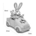 Coelhos no Carro Azul - Happy Sunday - 01 unidade - Cromus Páscoa - Rizzo Embalagens