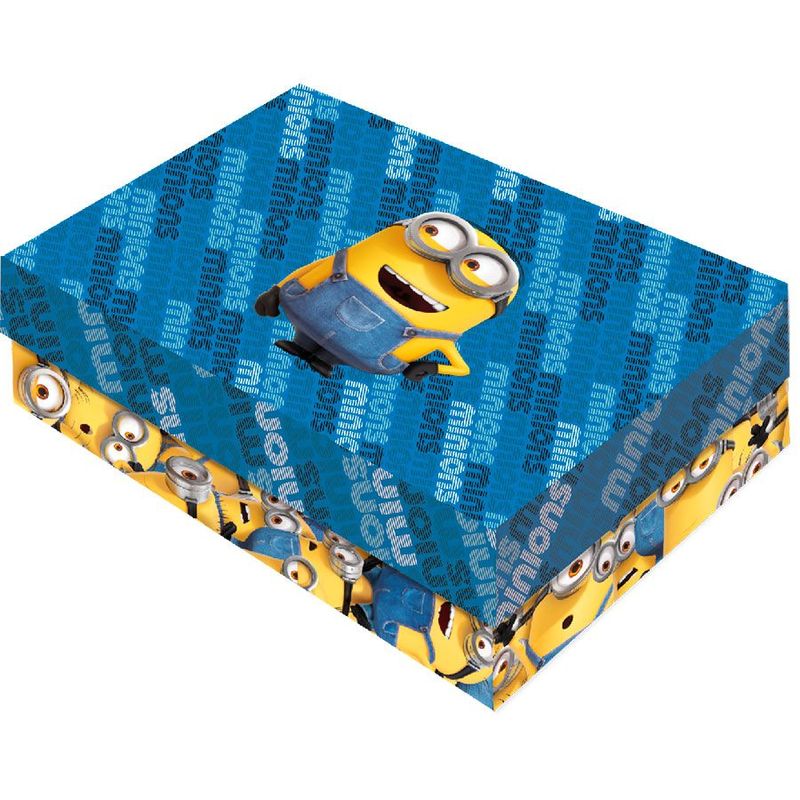 Caixa para Presente Retangular M - Minions 2 - 1 unidade - Festcolor - Magazine 25