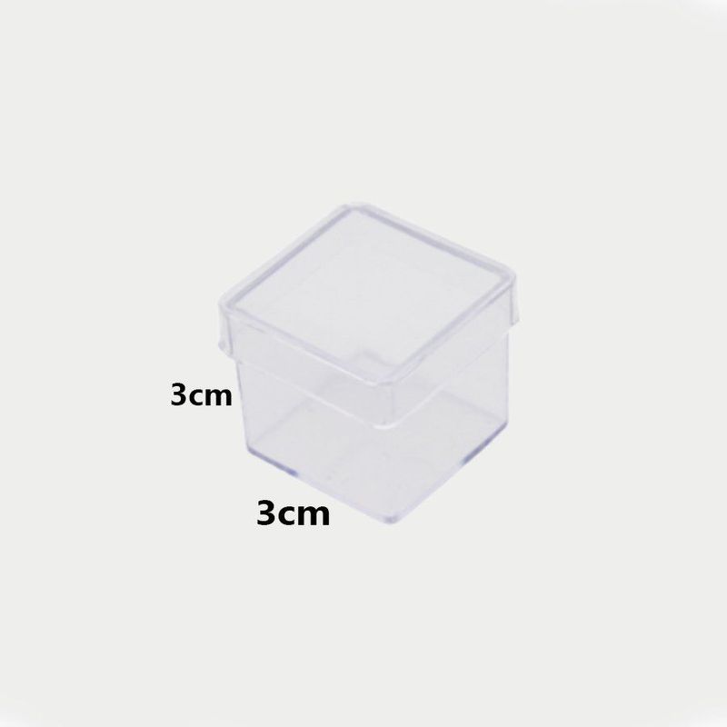 Caixinha Acrílica Lembrancinha 3x3cm - 10 Unidades - Veman Plast - Magazine 25