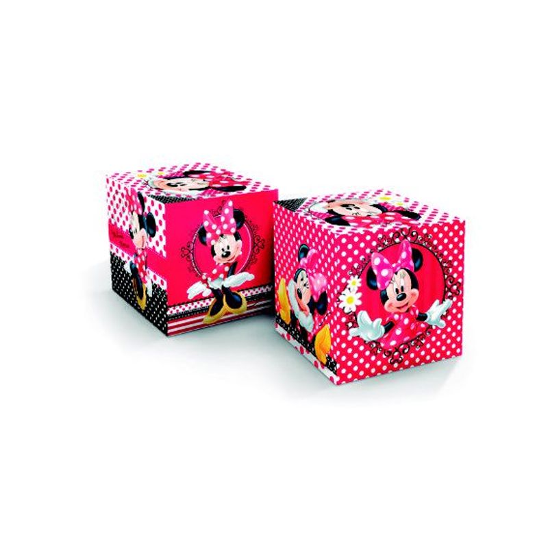 Cubo Decorativo Festa Minnie - 03 unidades - Regina - Magazine 25 Festas