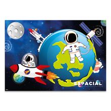 Painel Decorativo 126X88 Cm Espacial 01 Unidade - Regina - Magazine 25
