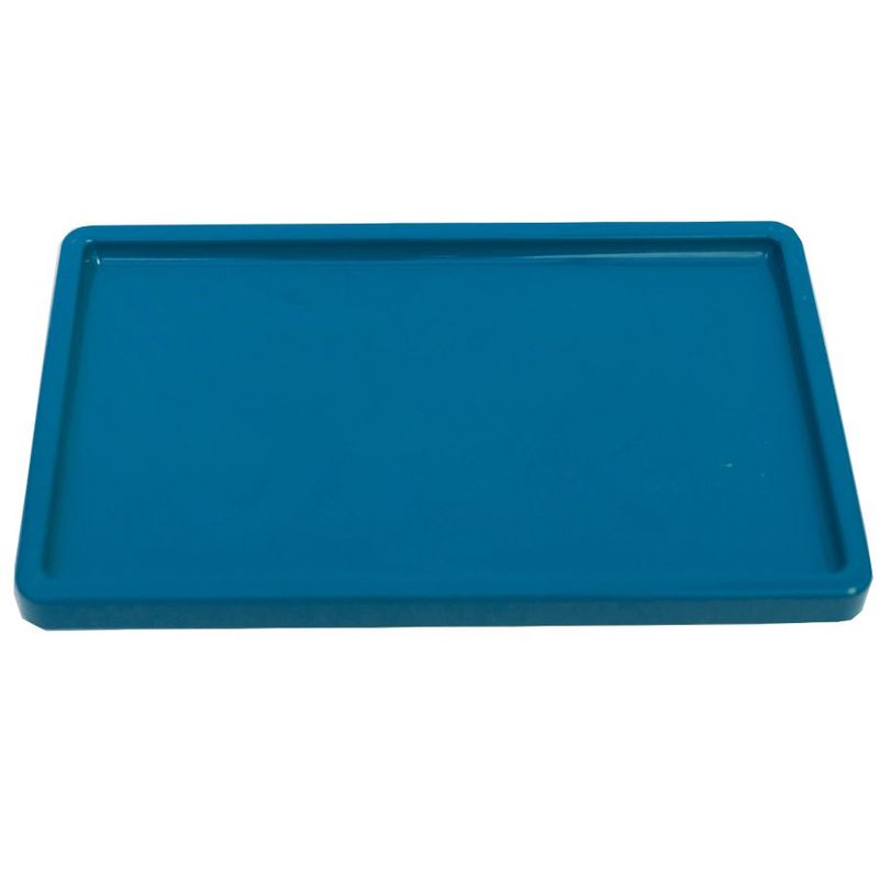 Bandeja Retangular 30x18cm Azul Petróleo - 01 unidade - Só Boleiras - Magazine 25