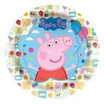 Prato Papel Redondo 18cm - Peppa Pig Clássica - 12 unidades - Regina - Rizzo Embalagens