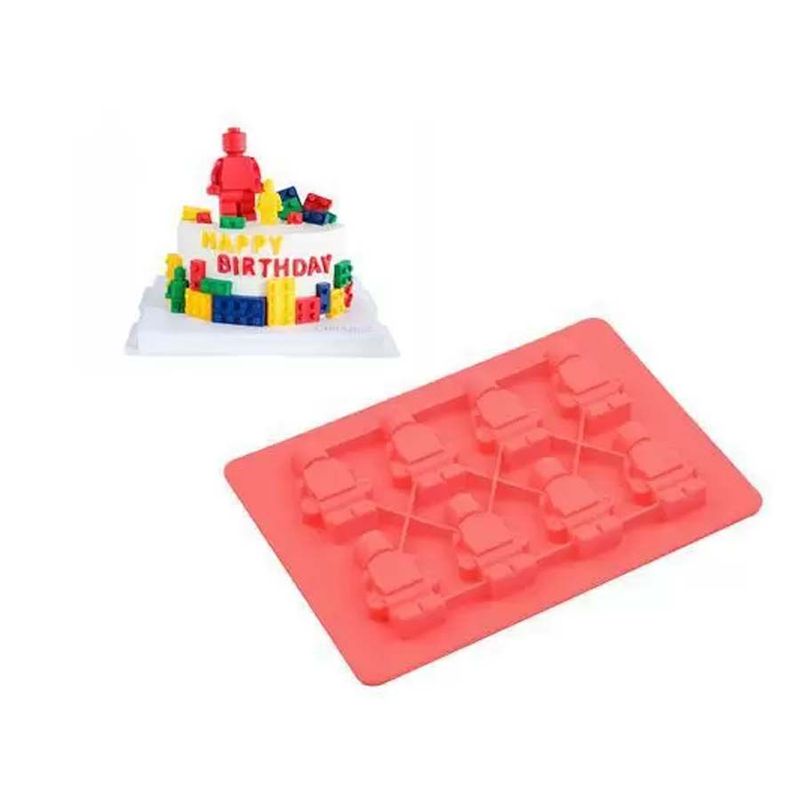 Molde De Silicone Chocolate - Lego - FT139 - 1 unidade - Silver Plastic - Magazine 25