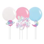 Kit Topo de Bolo com Balão Festa Galaxia - 01 unidade - Cromus - Magazine 25