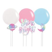 Kit Topo de Bolo com Balão Festa Galaxia - 01 unidade - Cromus - Magazine 25
