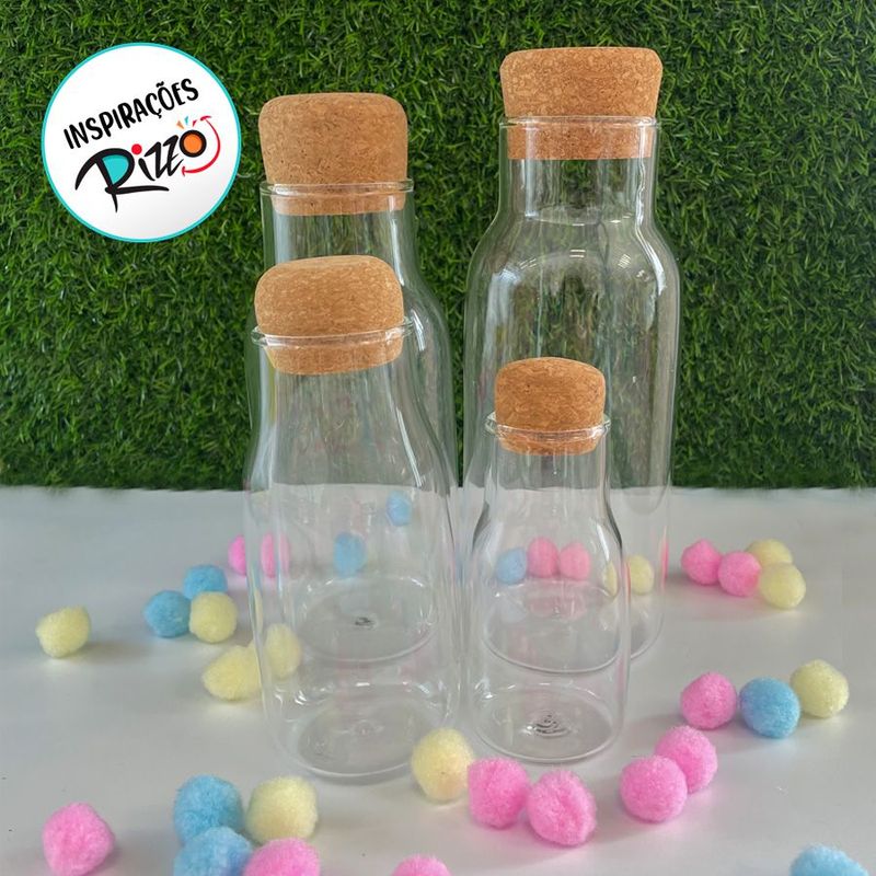 Pote de Vidro com Tampa de Rolha - 21x8cm  - 900ml - 1 unidade - Magazine 25