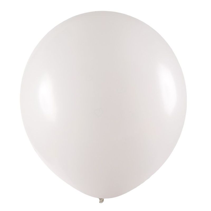 Balão de Festa Redondo Profissional Látex Liso 24'' 60cm - Branco - 3 unidades - Art Latex - Magazine 25