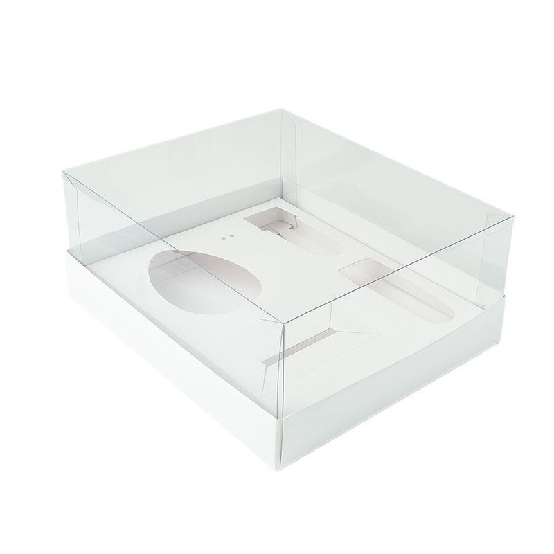 Caixa com Visor S21 (15cmx15cmx4cm) - Vermelho - 10 unidades - Assk - Magazine 25