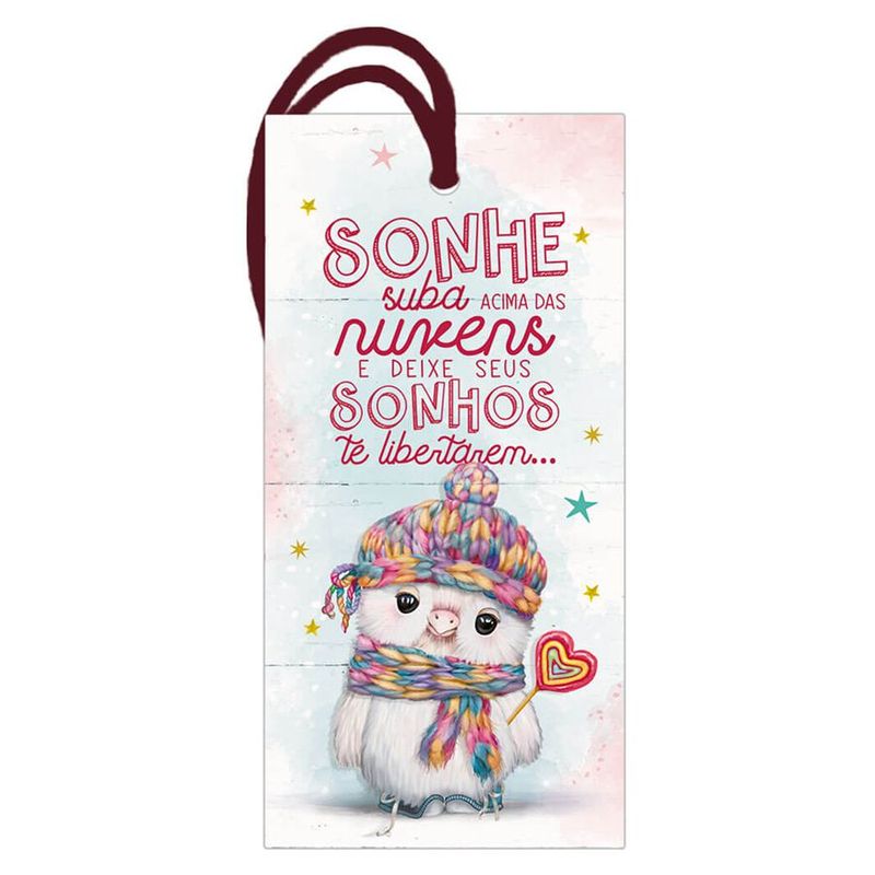 Decor Home Tag "Sonhe Suba Nuvens" - DHT2-155 - LitoArte - Magazine 25