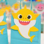 Sacola com Fechamento Baby Shark - 10 Unidades - Cromus - Magazine 25