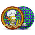 Prato de Papel - Festa The Simpsons - 8 unidades - Cromus - Magazine 25