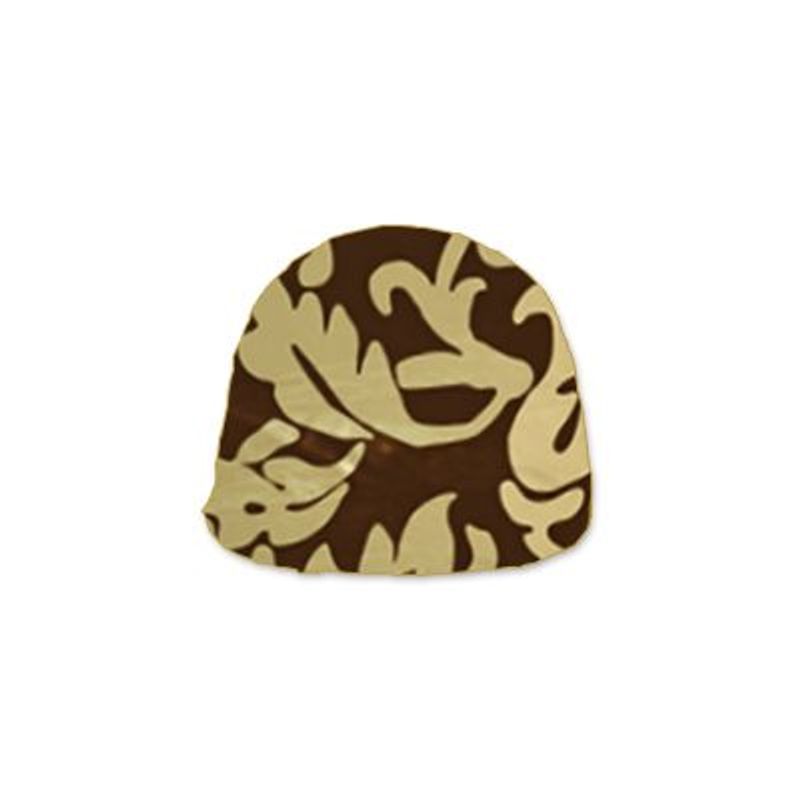Papel Chumbo 10x9,7cm - Adamascado Marrom Ouro - 300 folhas - Cromus - Rizzo Embalagens