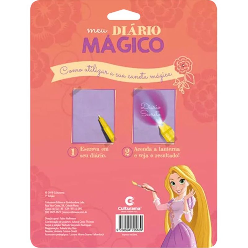 Meu Diário Secreto com Caneta Mágica - Princesas Disney - 01 UN - Culturama - Rizzo