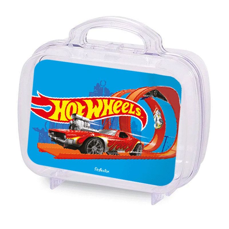 Maleta Acrílica para Lembrancinha Transparente  Festa Hot Wheels - 6 Unidades - Magazine 25 Embalagens