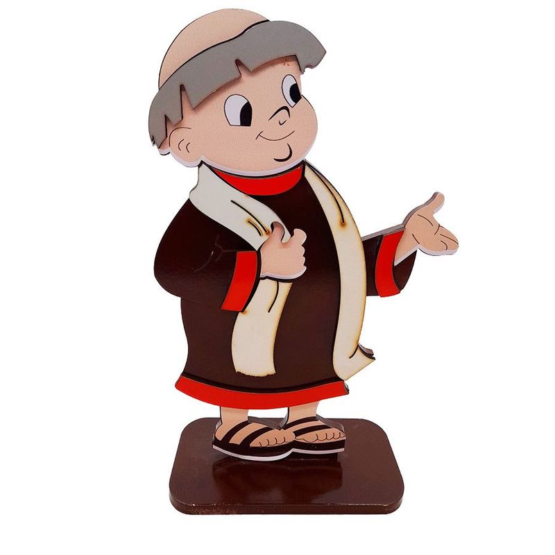 Enfeite MDF - Padre São Francisco de Assis - 1 unidade - Magazine 25