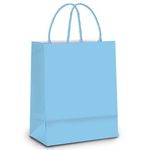 Sacola de Papel GG Azul Bebê - 39x32x16cm - 10 unidades - Cromus - Rizzo Embalagens
