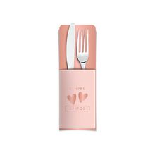 Porta Talher Decorativo Romântico Rose Gold - 8 unidades - Cromus - Magazine 25