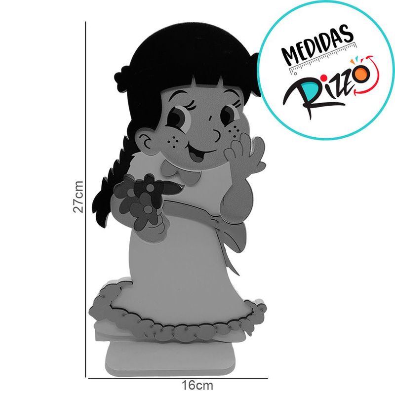 Enfeite MDF - Noiva Caipira - 1 unidade - Magazine 25