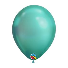 Balão de Festa Látex Liso Chrome - Green (Verde) - Qualatex - Magazine 25