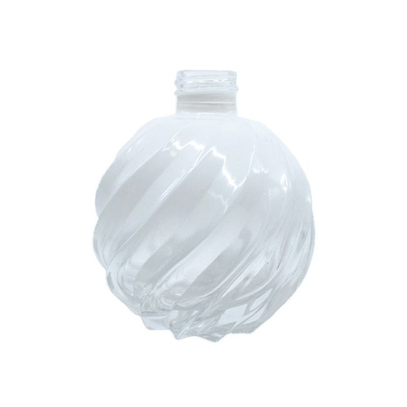 Frasco para aromatizador de Vidro Redondo - Aspiral Branco Degradê - 180ml - 1 unidade - Magazine 25
