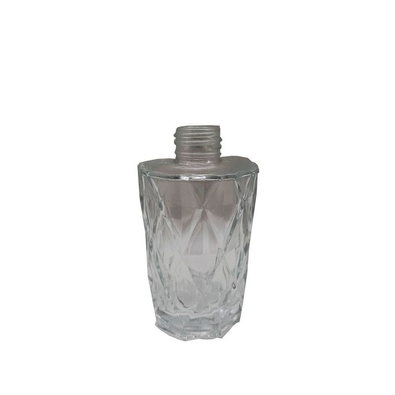 Frasco para aromatizador de Vidro Redondo - Difusor Transparente - 200ml - 1 unidade - Magazine 25