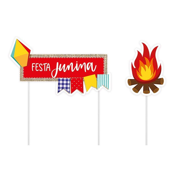 Topo de Bolo - Arraiá - 1 unidade - Cromus - Magazine 25