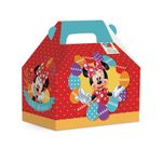 Maleta Kids M 12x12x8cm Vermelho Minnie - 10 unidades - Cromus Páscoa Disney - Rizzo Embalagens