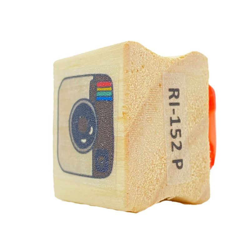 Carimbo de Madeira Artesanal - Instagram - Cod.RI-152 - Magazine 25 - 1 unidade - Magazine 25