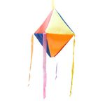 Balão de Festa Junina em Nylon Pequeno 18x18x30cm Ref. 0208 - 1 unidade - Real - Magazine 25