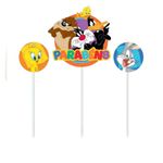 Kit Topo de Bolo Looney Tunes - 1 Unidade - Cromus - Magazine 25 Embalagens