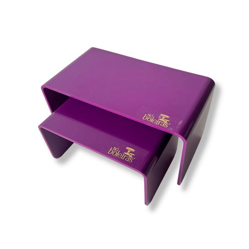 Kit Suporte para Doces Elevadores - Roxo - 2 unidades - Só Boleiras - Magazine 25