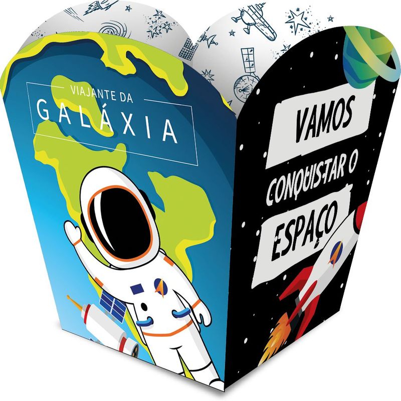 Cachepot Papel Espacial 04 Unidades - Regina - Magazine 25 Espaço