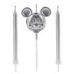 Vela Mickey Rosto Prata Disney Silver Festas Magazine 25