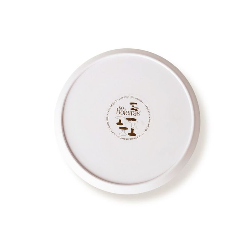 Tampo Cogumelo Fosco - 170mm - Off White - 1 unidade - Só Boleiras - Magazine 25