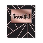 Painel Life is Beautiful Festa Rose Gold - 1 unidade - Cromus - Magazine 25